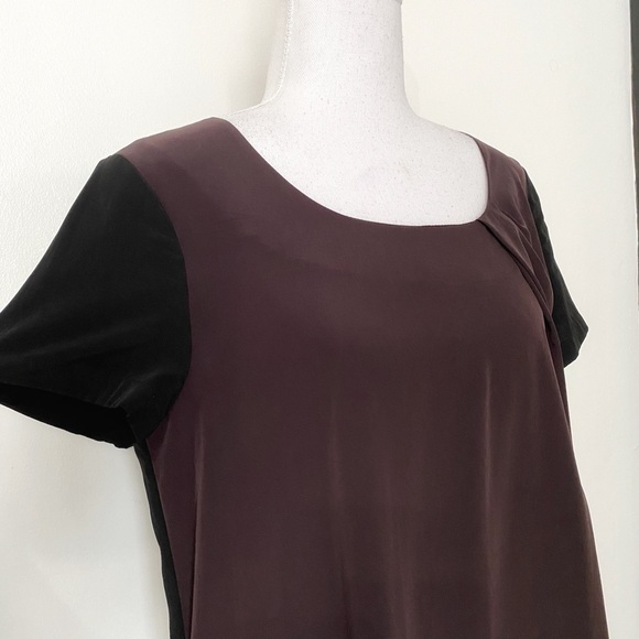 All SAINTS LACYN BLACK BROWN PANEL SHORT SLEEVE SHIFT DRESS - 8 - Picture 4 of 9